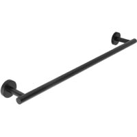 SUS304 Stainless Steel Wall-Mounted Towel Holder Heavy Duty Matte Black for Bathroom Kitchen Closet