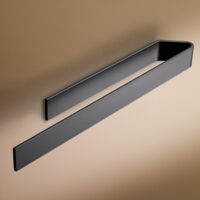 Self Adhesive Bathroom Towel Holder No Drilling Modern Matt Black