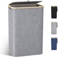 Laundry Basket With Lid 100L Large Foldable Removable Oxford Bag Handles