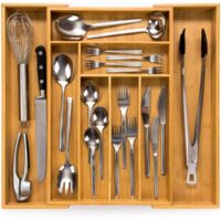Expandable Cutlery Tray Drawer Organizer Kitchen Utensil Storage
