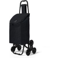 6 Wheels Foldable Shopping Trolley 2 In 1 Waterproof Oxford Bag Stairs Climbing