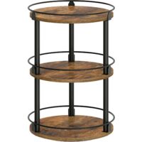 3 Tier Swivel Spice Rack Organizer Rotating Tray Kitchen Countertop Dining Table Desk Storage