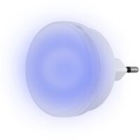 LED Night Light 230v 0.2w Eu Plug White Housing Permanent Blue Light Low Consumption