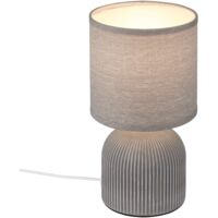 Table Lamp Fabric Shade Ceramic Leg Bedside Decorative Desk Reading E14 10W