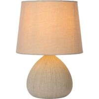 Ceramic Table Lamp with Cable Switch LED Compatible 1x40W 230V Non-Dimmable