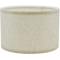 Fabric Drum Lampshade Medium Hardcover Linen Handmade for Table Wall Bedside Floor