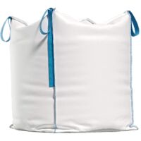 Heavy Duty Woven Rubble Garden Waste Bag 1000kg Load Capacity 4 Handles
