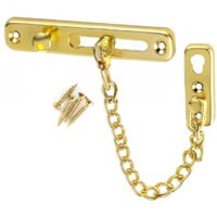 Stainless Steel Security Door Chain Anti-Theft Spring Lock Narrow Protection for Home Office