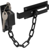 Polished Brass Door Lock Chain Security With External Key Release