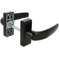 Vertical Door Retainer Pedal Non Slip Zamak Black Finish Door Holder