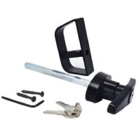 T Handle Lock Kit for Shed Barn Chicken Coop Doors