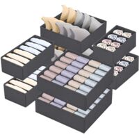 Set Of 8 Foldable Undergarment Organizers 2486 Compartments Drawer Organizer Nonwoven Storage Bra