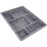 Felt Drawer Organizer 6 Compartments Multifunction for Accessories Bedroom Office Bathroom