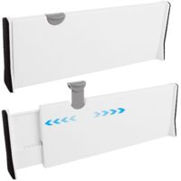 Adjustable Drawer Dividers 2 Pack Extendable Organizer for Dressers Kitchen Desks