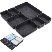 Felt Drawer Organizers 7-Piece Thick Flexible Storage Boxes for Bedroom Office Dresser