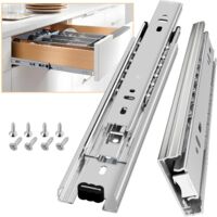 200 Mm Drawer Runner Ball Bearing 45 Kg Load Silent Sliding Rail Pair for Cupboards Kitchens