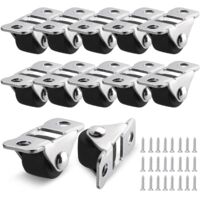 Set Of 12 Mini Rubber Furniture Casters Fixed Wheels Steel Plate Silent Trace-Free Drawers Tables
