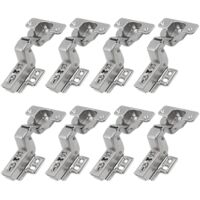 95 Degree Soft Close Hydraulic Hinges Heavy Duty Concealed Automatic Closing Cabinets 8-Piece Set