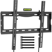 Universal Tilting TV Wall Mount 26-65" VESA 400x400mm 55kg 10° Tilt Slim w/Bubble Level
