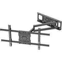 Long Reach TV Wall Mount 650mm Extension Tilt Swivel for 32-70in Flat Curved TVs 35kg Max VESA