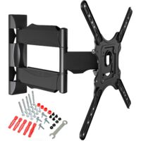 Adjustable TV Wall Mount 32-55 Inch LED LCD VESA 400x400 Tilt Rotate Load 31.8kg