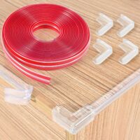 6M Pre-Adhesive Edge & Corner Protectors Silicone Safe Furniture Protection