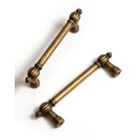 Antique Brass Cabinet Handles Zinc Alloy Classic Vintage Drawer Pulls for Kitchen Bathroom