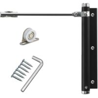 Aluminum Alloy Spring Door Closer Adjustable Automatic Closing Device 45kg Capacity Easy Install