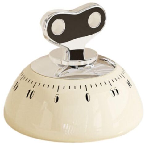 Minuterie De Cuisine MéCanique-1-60 Minutes, Alarme Sonore, Plaque ArrièRe MagnéTique, Minuteur à œUfs, Mouvement MéCanique, Adapté à La Cuisine, à La PâTisserie, Au Bureau Et à L'éTude (1/5)
