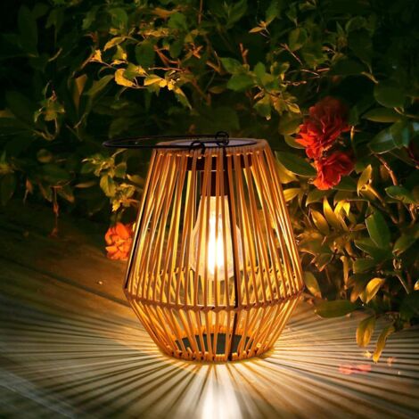 Lanterne solaire d'extérieur, lanterne solaire artisanale IP65, lanterne solaire suspendue, idéale pour les jardins et les balcons