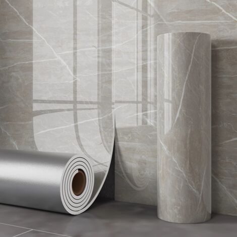 Papier peint autocollant effet marbre, 40 x 300 cm, revêtement mural et plafond en PVC, imperméable et résistant à l'humidité, adapté à la rénovation de cuisines, salles de bains et salons - Style 6