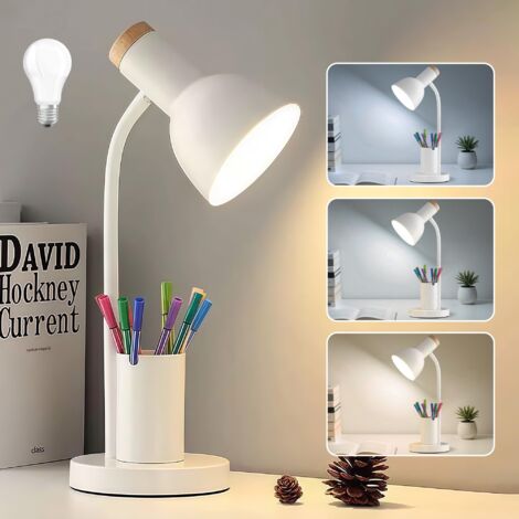 Lampe De Chevet, Lampe De Chevet Avec Support, 3 Lampes De Chevet, Lampe De Chevet Pour Les Soins Oculaires, Lampe De Chevet Pour Le Bureau à Domicile(blanc) (1/5)