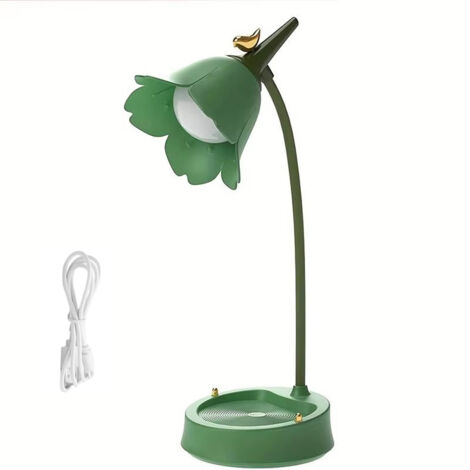 Lampe de bureau LED rechargeable, lampe de lecture à col de cygne ajustable, intensité réglable, veilleuse douce pour les yeux avec commande tactile, lampe de table pour dortoir, chambre à coucher, Ve (1/5)