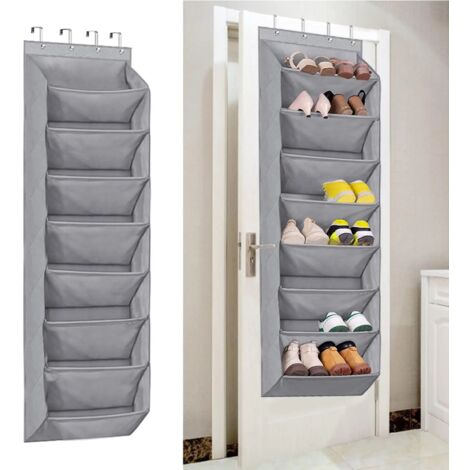Organisateur de chaussures à suspendre à la porte du placard, support à baskets à 8 niveaux (1/5)