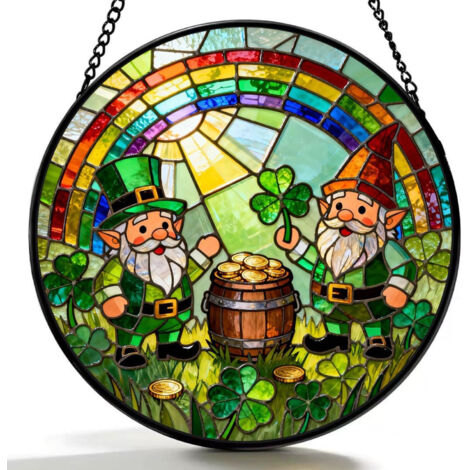 Attrape-soleil vitrail 16 cm – Idée cadeau originale (1/3)