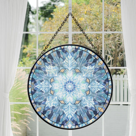 Décoration intérieure vitrail 20 cm – Attrape-soleil suspendu (1/3)