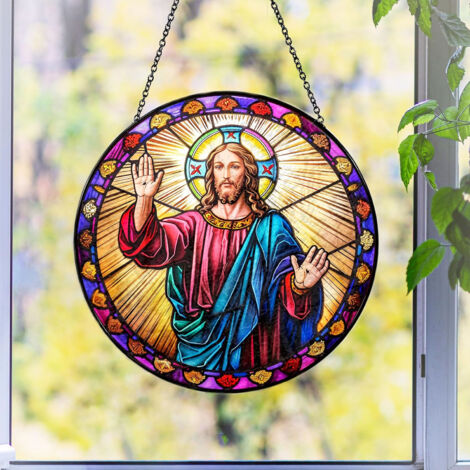Attrape-soleil en verre coloré – Suspension fenêtre, Diamètre : 15 cm (1/4)