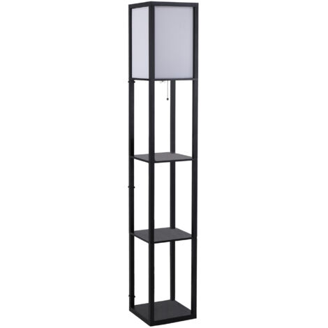 Lampe de table avec étagères. Type E27, puissance jusqu’à 40 watts. Pas de ampoule incluses. Lumière intérieure pour les chambres à coucher et les pièces de vie quotidienne. (1/5)