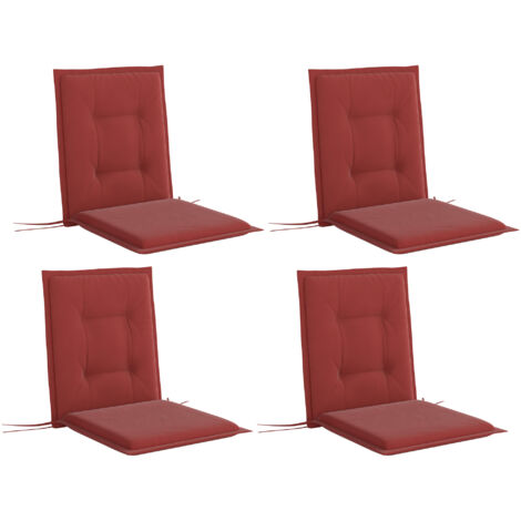 4 sets de coussins de siège, dimensions : 108 x 50 x 5 cm. Coussins de siège avec des bandes décoratives. Idéal pour les endroits extérieurs ou intérieurs. Convient également pour les chaises, les tab (1/5)
