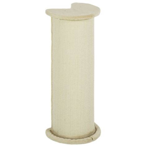 Briserie pour chats, design intégré au mur, compacte, dimensions : 35 cm x 35 cm x 85 cm. Couleur crème. (1/5)