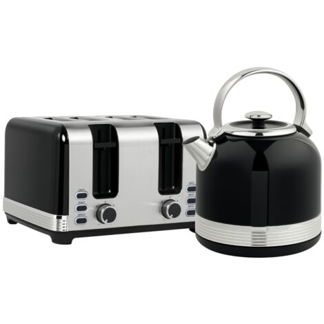 Set de cuiseur à l’eau et de torréfacteur, 7 étapes de cuisson. Capacité : 1,7 litre. Matériaux utilisés : plastique, acier inoxydable. Couleur : noir. (1/5)