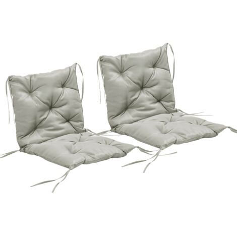 Deux sets de coussins pour s’asseoir. dimensions : 98 x 50 cm. Les coussins sont dotés de bords réfléchissants. Ils sont recouverts de tissu. Épaisseur du tissu : 8 cm. Couleur : gris clair. (1/5)