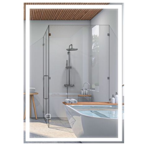 BâteSpiegel – Éclairages pour la salle de bains, miroirs muraux, écrans LED. Interrupteurs à contact, couleur blanche. (1/5)
