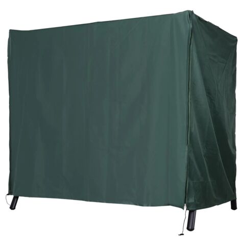 Protection pour la balançoire de jardin. Enveloppe protectrice résistante à l’eau, conçue pour les balançoires de style Hollywood. Couleur verte. Dimensions : 177x114x152 cm. (1/5)