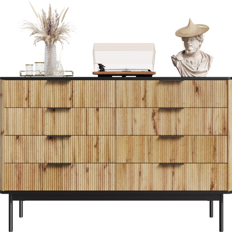 Tables de chevet modernes, armoires, étagères… Conçues pour être utilisées dans les séjours, les salons ou les entrées. Dimensions : 120 x 39,5 x 80 cm (l x h x p). (1/5)