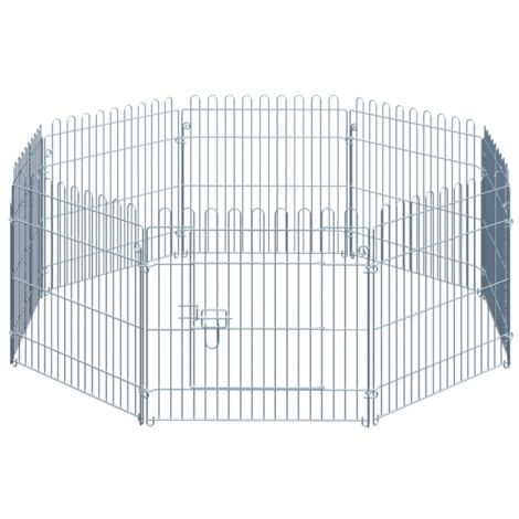 Passerelle pour les chiots. Clôture pour les chiots. Lieu de repos pour les chiots. Barrière pour protéger les animaux. En 8 pièces, dimensions : 8 cm de long et 60 cm de haut. (1/5)