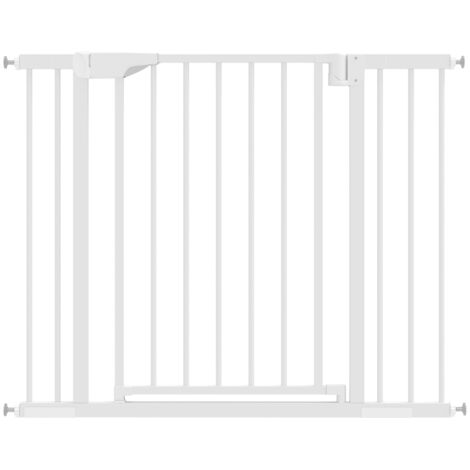 Barreaux de protection pour les escaliers, barreaux de fermeture sans besoin d’perforation, avec verrouillage automatique. Conçu pour les enfants. Di (1/5)