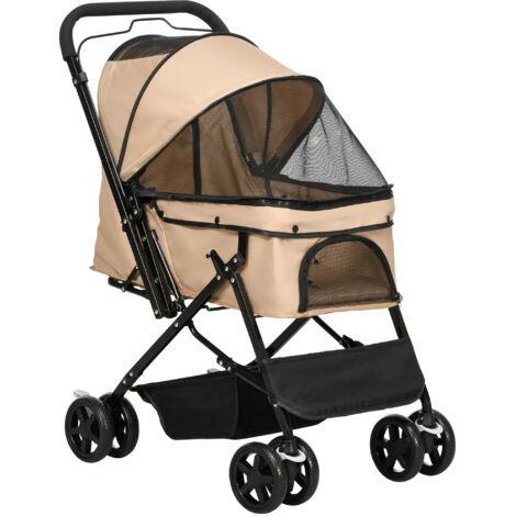 C’est un véhicule adapté pour les petits chiens et les chats. Dimensions : 76,5 x 52 x 95 cm. C’est un véhicule confortable et pratique à utiliser. (1/5)