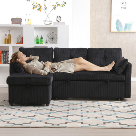 Canapé multifonctionnel avec espace de rangement et lit extérieur. Canapé convertible en fauteuil-lit. Canapé sectionné avec sièges de rangement. Canapé modulaire en forme de L. Canapé modulaire pour (1/5)
