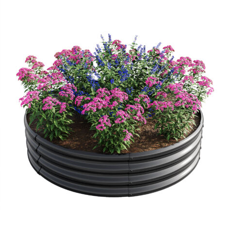 Parterre acier inoxydable - Améliore qualité sol - Favorise environnement naturel - Pour légumes, fruits, fleurs - Jardin, potager - Durable et résistant (1/5)